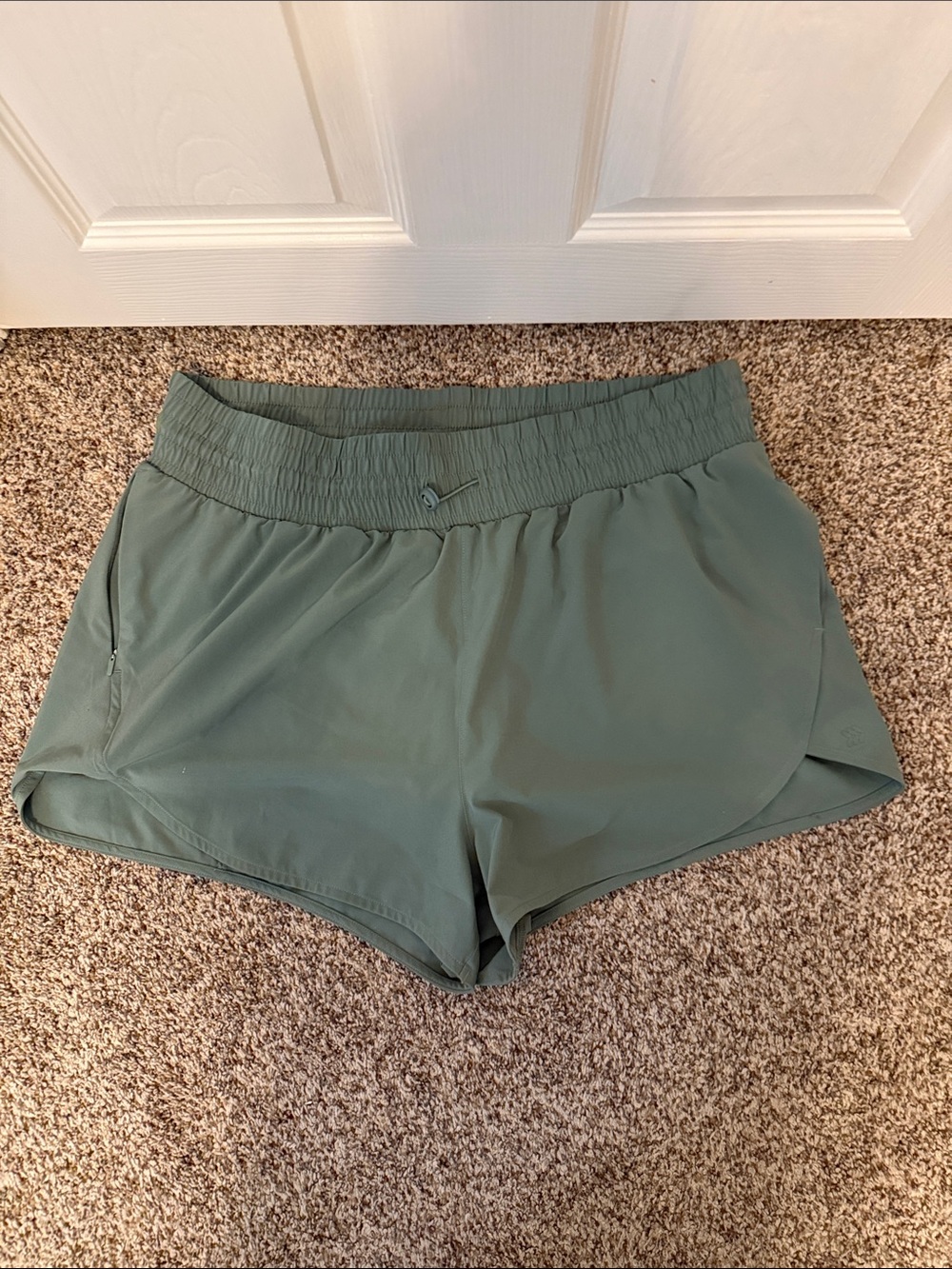 all in motion Olive Athletic Shorts with Elastic Waistband